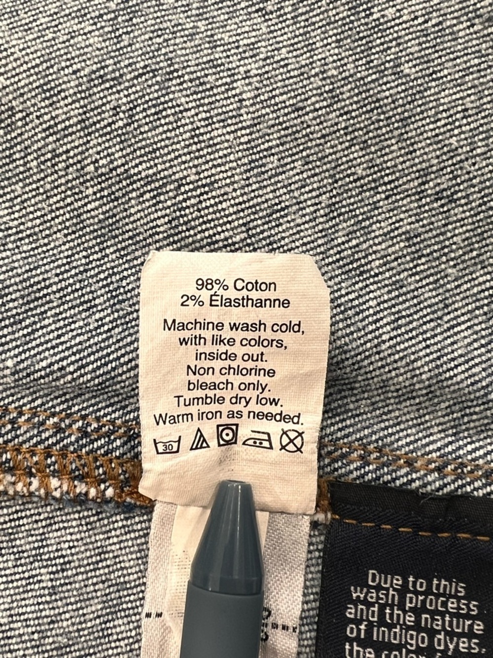 Madewell Denim Mini Skirt Button Front A Line Blue Size 00 Stretch Cotton Casual - Picture 6 of 9